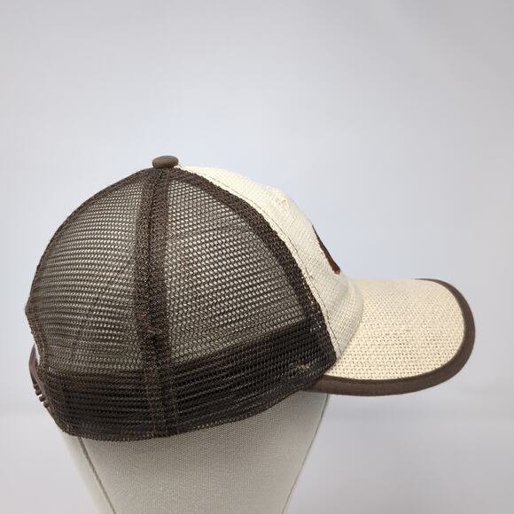 Surfware Hawaiian Classics snapback Trucker Hat Brown On Adjustable Mesh Back - Picture 5 of 9